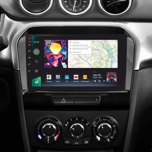Штатна магнітола SIGMA PRO 9464 ANDROID 10 4+64 Gb 4G DSP Suzuki Vitara 4 2014-2018 9"