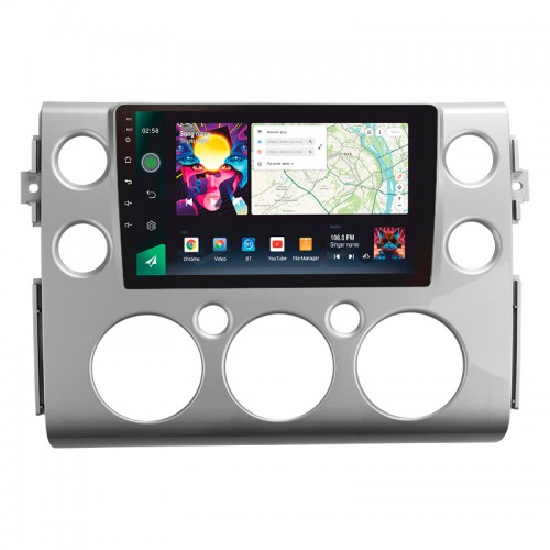 Штатна магнітола SIGMA PRO 9464 ANDROID 10 4+64 Gb 4G DSP Toyota FJ Cruiser J15 2006-2020 (F1) 9"