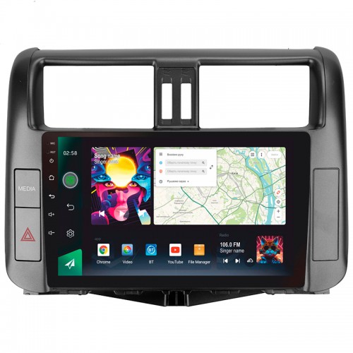 Штатна магнітола SIGMA PRO 9464 ANDROID 10 4+64 Gb 4G DSP Toyota Land Cruiser Prado 150 2009-2013 (C) 9" (L2)