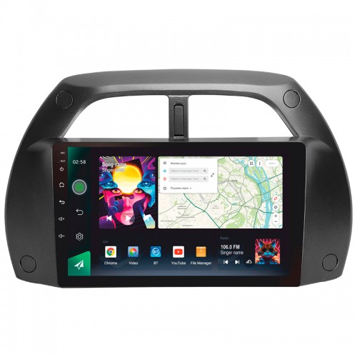 Штатна магнітола SIGMA PRO 9464 ANDROID 10 4+64 Gb 4G DSP Toyota RAV4 2 CA20 CA20W XA20 2000 - 2003 (F3) 9"