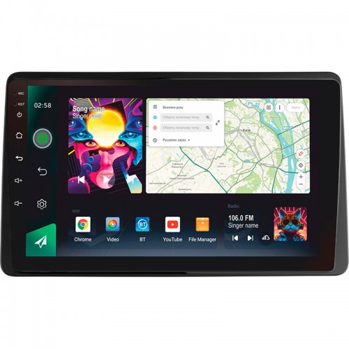 Штатна магнітола SIGMA PRO 10464 ANDROID 10 4+64 Gb 4G DSP Renault Duster HM 2 2020-2023 (F1) 10"