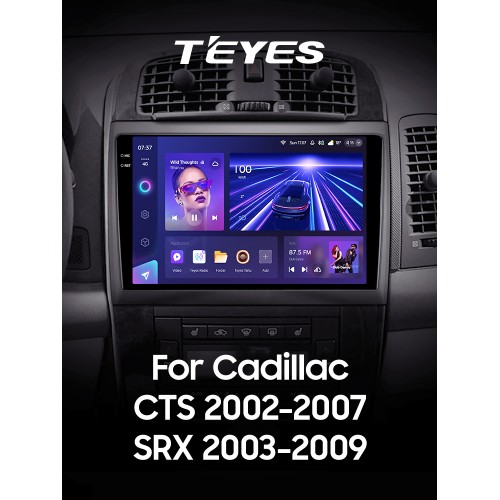 Штатна магнітола Teyes CC3 6+128 Gb з коловим оглядом 360° Cadillac CTS 2002-2007 SRX 2003-2009 10" 2k (L1)