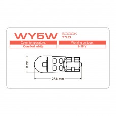 Світлодіодна лампа LONGLIFE WY5W T10 6000K Світлодіодна лампа LONGLIFE WY5W T10 6000K