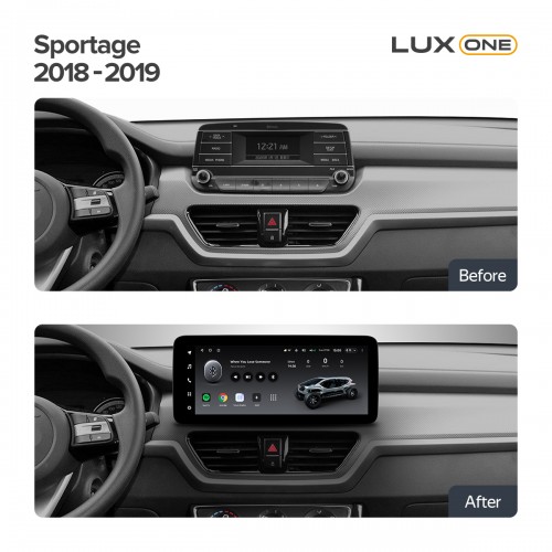 Штатна магнітола Teyes LUX ONE 6+128 Gb Kia Sportage 2018-2019 (A) 12.3" (L1)