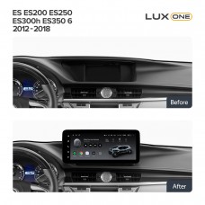Штатна магнітола Teyes LUX ONE 6+128 Gb Lexus ES ES200 ES250 ES300h ES350 XV60 VI 6 2012-2018 (A) 12.3" (L3)