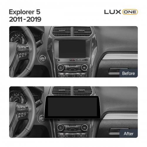 Штатна магнітола Teyes LUX ONE 6+128 Gb Ford Explorer 5 2011-2019 12.3" (L3)