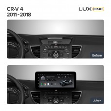 Штатна магнітола Teyes LUX ONE 6+128 Gb Honda CR-V CRV 4 RM RE 2011-2018 (B) 12.3"
