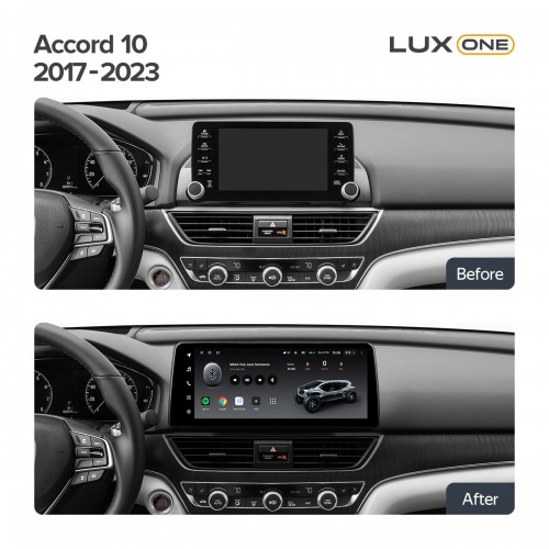 Штатна магнітола Teyes LUX ONE 6+128 Gb Honda Accord 10 CV 2017-2023 (A) 12.3"
