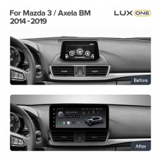 Штатна магнітола Teyes LUX ONE 6+128 Gb Mazda 3 Mazda3 3 Axela BM 2013-2017 (A) 12.3"