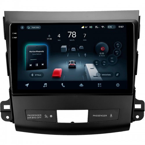 Штатна магнітола Teyes CC4 8+128 Gb Mitsubishi Outlander 2 CW0W 2005-2013 / Citroen C-Crosser 1 2007-2013 / Peugeot 4007 2007-2012 (A) 9" 2k