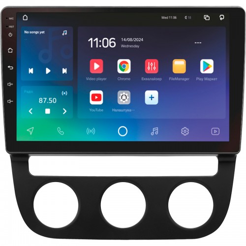 Штатна магнітола SIGMA PRO 10432 ANDROID 10 4+32 Gb 4G DSP Volkswagen Jetta 5 2005-2010 (F2) 10"