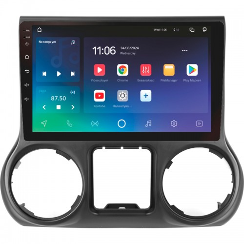 Штатна магнітола SIGMA X10432 ANDROID 10 4+32 Gb 4G DSP Jeep Wrangler 3 JK 2010-2017 (L15) 10" (L1)