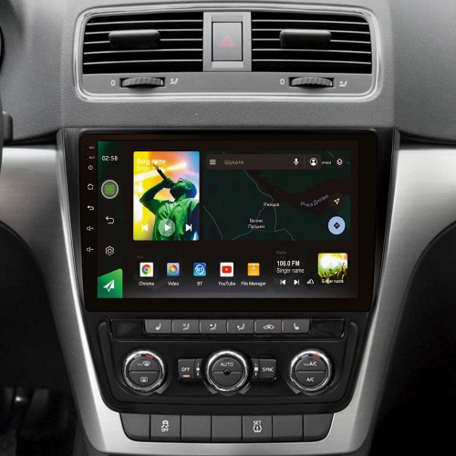 Штатна магнітола SIGMA X10464 ANDROID 10 4+64 Gb 4G DSP Skoda Yeti 5L 2009-2014 10"