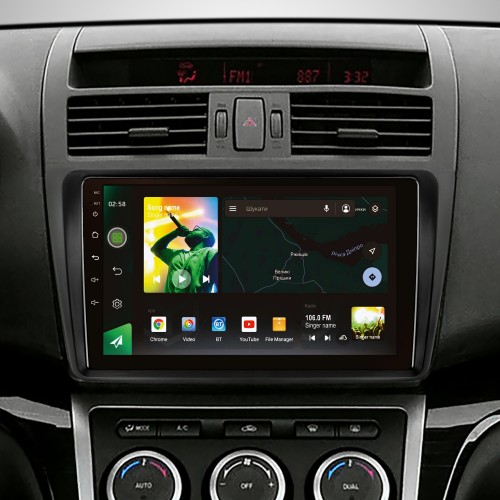 Штатна магнітола SIGMA X9464 ANDROID 10 4+64 Gb 4G DSP Mazda 6 2 GH 2007-2012 9"