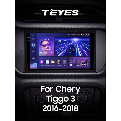 Штатна магнітола Teyes CC3 4+64 Gb Chery Tiggo 3 2016 - 2018 9" 2k
