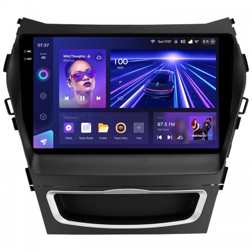 Штатна магнітола Teyes CC3 4+64 Gb Hyundai Santa Fe 3 2013-2016 (B) 9" 2k