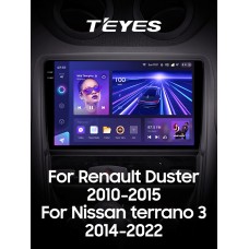 Штатна магнітола Teyes CC3 4+64 Gb Renault Duster 1 2010-2015 For Nissan terrano 3 2014-2022 9" 2k