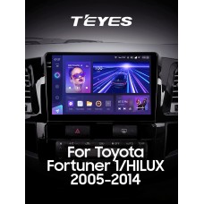 Штатна магнітола Teyes CC3 4+64 Gb Toyota Fortuner 1 AN50 AN60 HILUX Revo Vigo (F1) 2008-2014 9" 2k