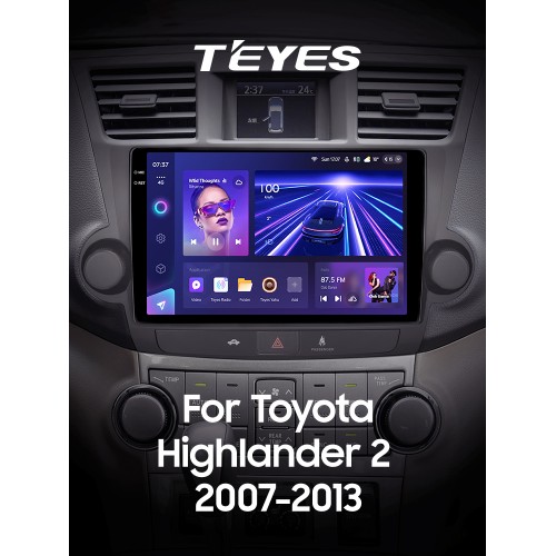 Штатна магнітола Teyes CC3 4+64 Gb Toyota Highlander 2 XU40 2007-2013 (F2) 10" 2k (L1)