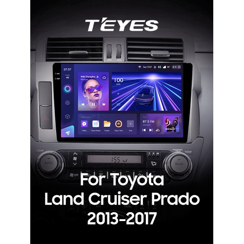 Штатна магнітола Teyes CC3 4+64 Gb Toyota Land Cruiser Prado 150 2013-2017 10" 2k