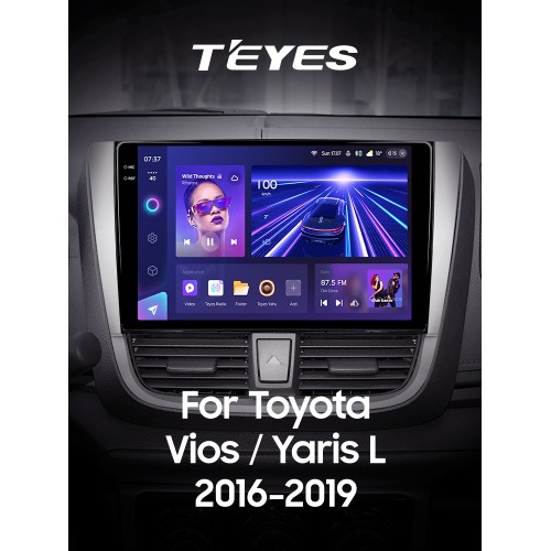 Штатна магнітола Teyes CC3 4+64 Gb Toyota Vios Yaris L 2016-2019 10" 2k