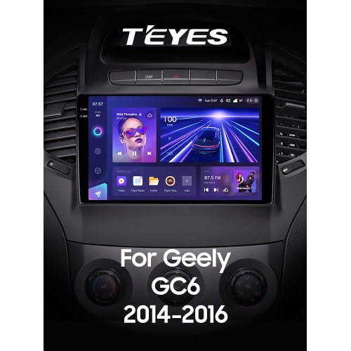 Штатна магнітола Teyes CC3 6+128 Gb Geely GC6 1 2014-2016 9" 2k
