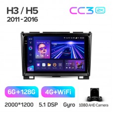 Штатна магнітола Teyes CC3 6+128 Gb GREAT WALL Haval H3 H5 2011-2016 9" 2k