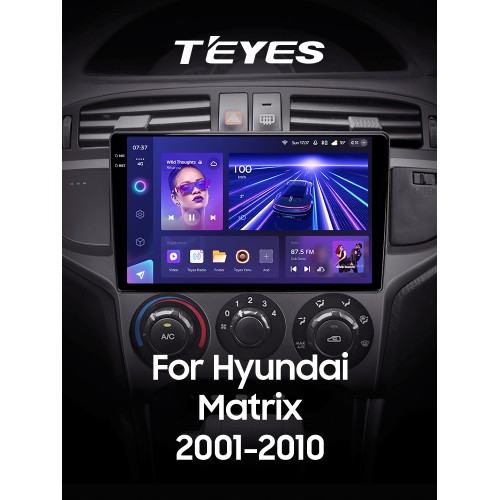 Штатна магнітола Teyes CC3 6+128 Gb Hyundai Matrix 2001 - 2010 9" 2k
