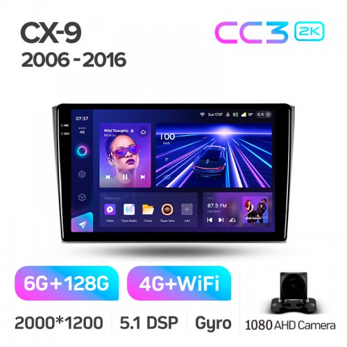 Штатна магнітола Teyes CC3 6+128 Gb Mazda CX-9 TB 2006-2016 10" 2k