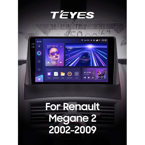Штатна магнітола Teyes CC3 6+128 Gb Renault Megane 2 2002-2009 9" 2k