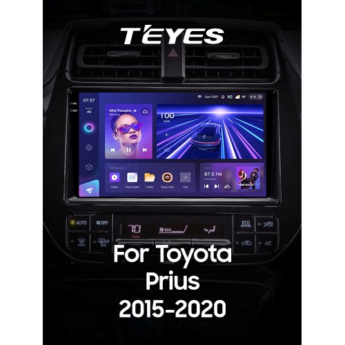 Штатна магнітола Teyes CC3 6+128 Gb Toyota Prius XW50 2015-2020 9" 2k
