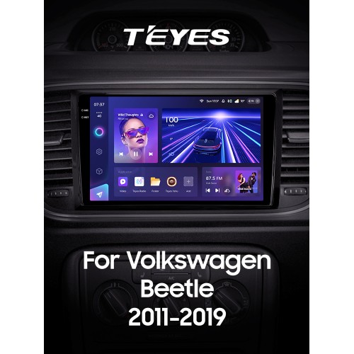 Штатна магнітола Teyes CC3 6+128 Gb Volkswagen Beetle A5 2011-2019 9" 2k