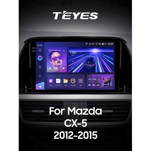Штатна магнітола Teyes CC3 6+128 Gb з коловим оглядом 360° Mazda CX5 CX-5 CX 5 1 KE 2012-2015 (B) 9" 2k