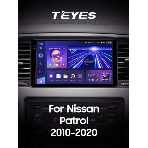 Штатна магнітола Teyes CC3 6+128 Gb з коловим оглядом 360° Nissan Patrol 6 VI Y62 2010-2020 (F1) 9" 2k (L1)
