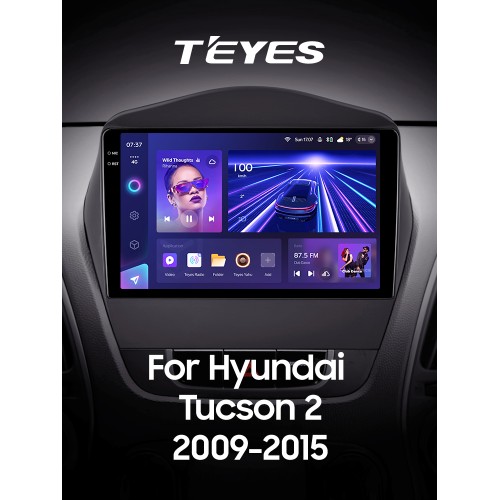 Штатна магнітола Teyes CC3 6+128 Gb Hyundai Tucson 2 LM IX35 2009-2015 (C) 9" 2k (L1)