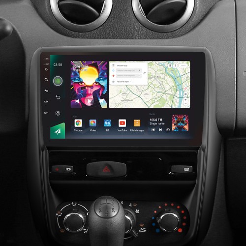 Штатна магнітола SIGMA PRO 9464 ANDROID 10 4+64 Gb 4G DSP Renault Duster 1 2010-2015 For Nissan terrano 3 2014-2022 9"