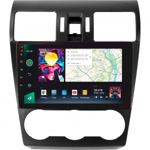 Штатна магнітола SIGMA PRO 9464 ANDROID 10 4+64 Gb 4G DSP Subaru Forester 4 SJ 2012-2015 (B) 9"