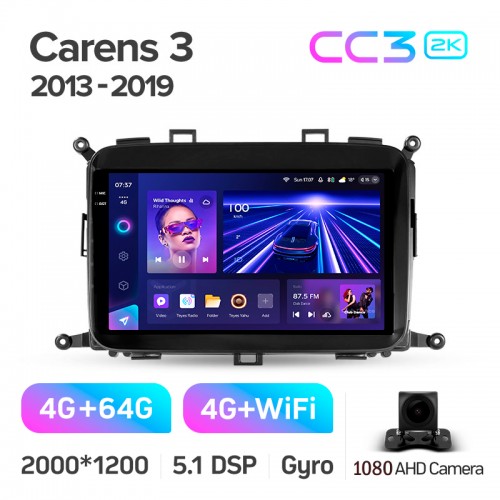 Штатна магнітола Teyes CC3 4+64 Gb Kia Carens RP 3 III 2013-2019 9" 2k Штатна магнітола Teyes CC3 4+64 Gb Kia Carens RP 3 III 2013-2019 9" 2k
