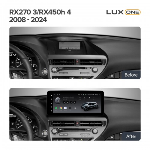 Штатна магнітола Teyes LUX ONE 4+32 Gb Lexus RX270 3 RX450h 3 AL10 2008-2015 RX450h 4 AL20 (C1) 2015-2024 12.3" (L3) Штатна магнітола Teyes LUX ONE 4+32 Gb Lexus RX270 3 RX450h 3 AL10 2008-2015 RX450h 4 AL20 (C1) 2015-2024 12.3" (L3)