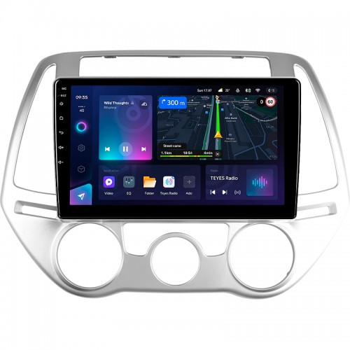 Штатна магнітола Teyes CC3L 4+64 Gb Hyundai i20 2 2012-2014 9"