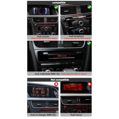 Штатна магнітола AMS Audi Q5 2009-2018 no GPS 4+64Gb 12.3"