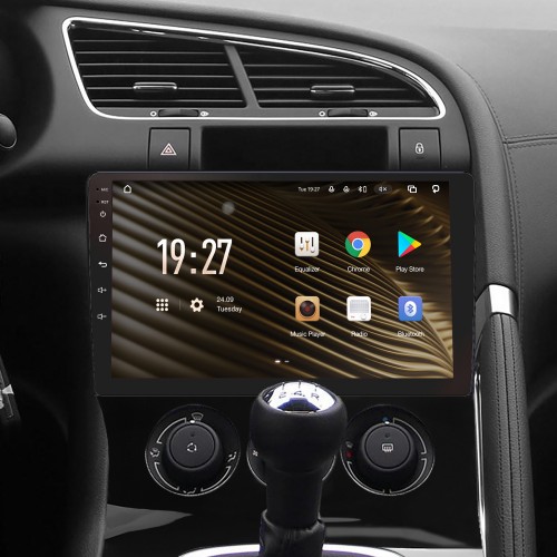 Штатна магнітола SIGMA S9432 ANDROID 10 4+32 Gb 4G DSP Peugeot 3008 1 2009-2016 (F1) 9"