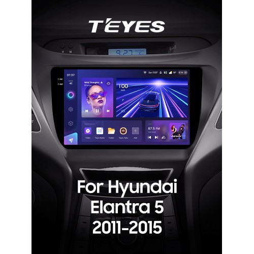 Штатна магнітола Teyes CC3 4+64 Gb Hyundai Elantra 5 JK GD MD UD 2010-2016 (F1) 9" 2k