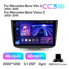 Штатна магнітола Teyes CC3 4+64 Gb Mercedes-Benz Vito 2 Viano 2 W639 2003-2015 10" 2k