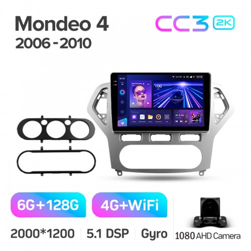 Штатна магнітола Teyes CC3 6+128 Gb Ford Mondeo 4 2006-2010 10" 2k