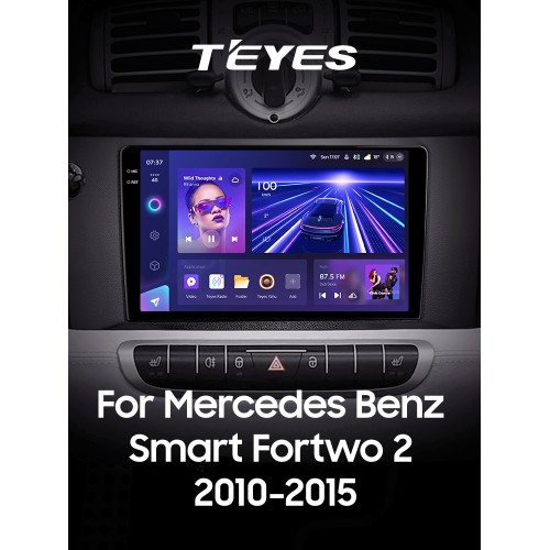 Штатна магнітола Teyes CC3 6+128 Gb Mercedes Benz Smart Fortwo 2 2010-2015 (F1) 9" 2k