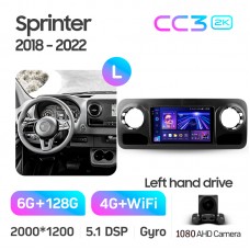 Штатна магнітола Teyes CC3 6+128 Gb Mercedes-Benz Sprinter (F1) 2018-2022 10" 2k