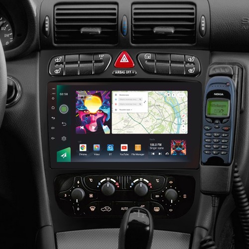 Штатна магнітола SIGMA PRO 9464 ANDROID 10 4+64 Gb 4G DSP Mercedes Benz C Class S203 CL203 W203 (F1) 2000-2004 9" (L1)