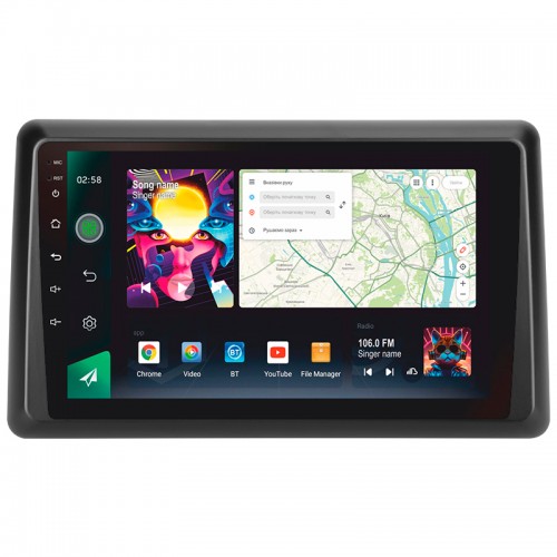 Штатна магнітола SIGMA PRO 10464 ANDROID 10 4+64 Gb 4G DSP Renault Arkana 2019-2023 (F2) 10"