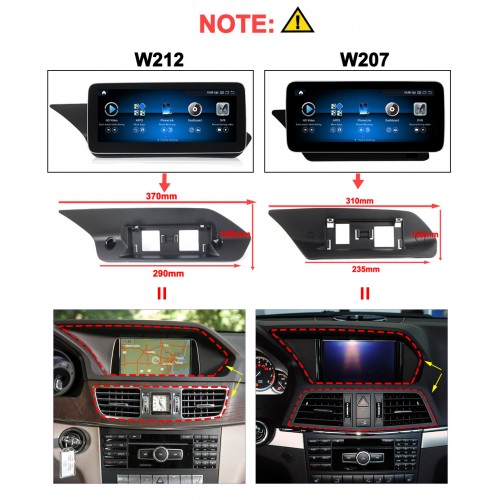 Штатна магнітола AMS MERCEDES BENZ E-Class W207 NTG4.0 2009-2012 4+64Gb 12.3"